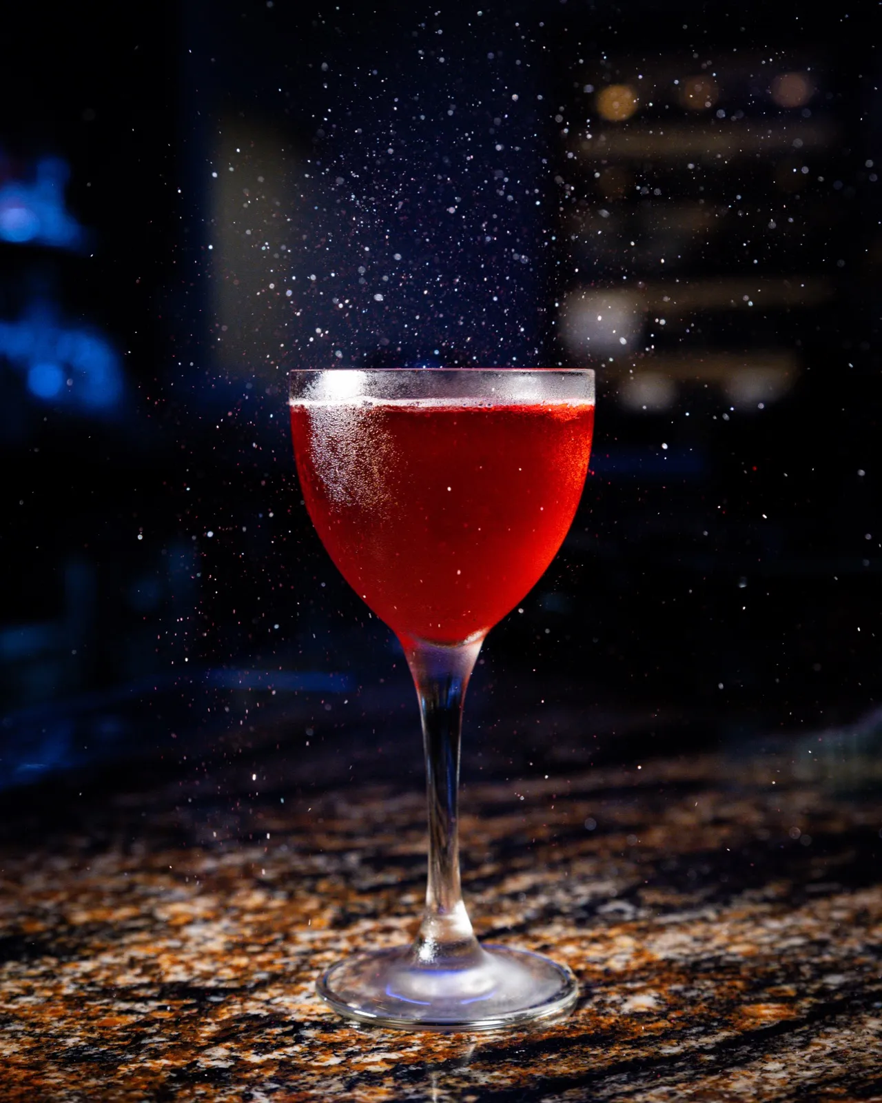 Summer Spice, a bittersweet herbal stirred cocktail